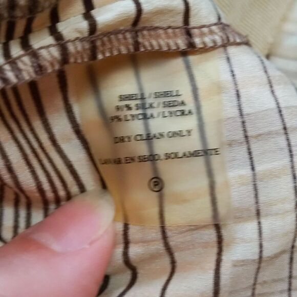 Vintage Robin Howe silk pleated skirt sz 12 - Picture 4 of 6